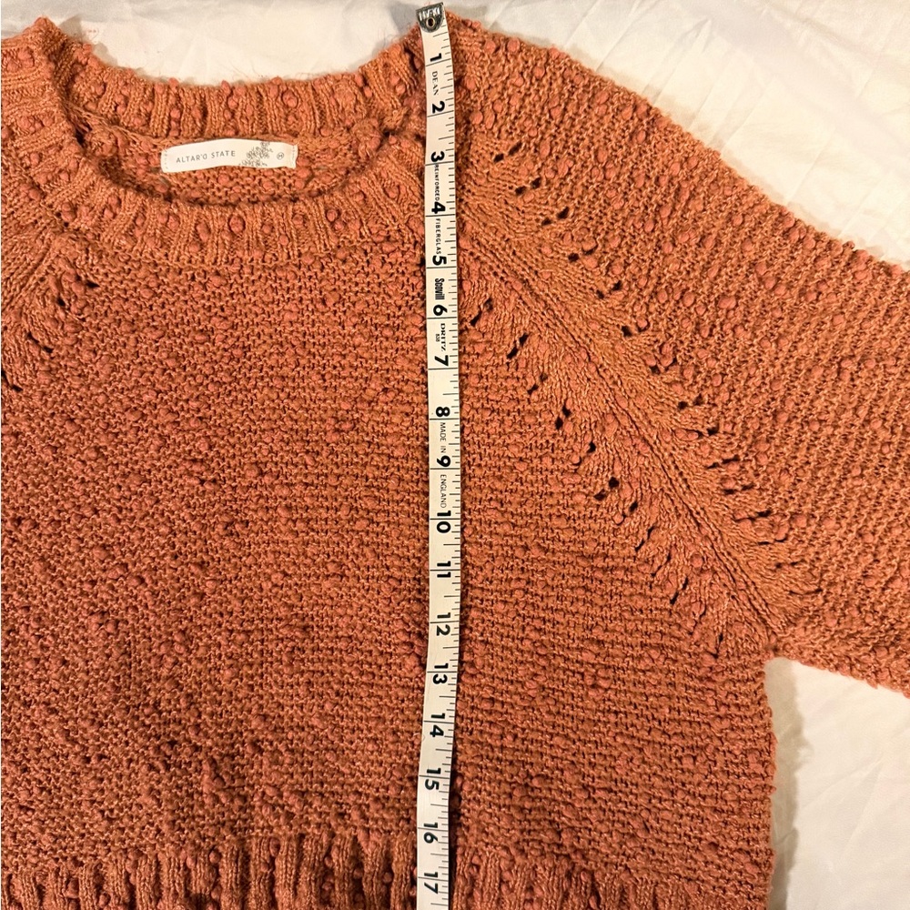 Altar'd State Terracotta Crew Neck Sweater - Picture 9 of 9